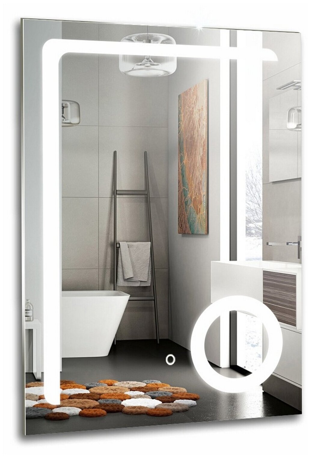 Зеркало с подсветкой LED для ванной Silver mirrors Клио