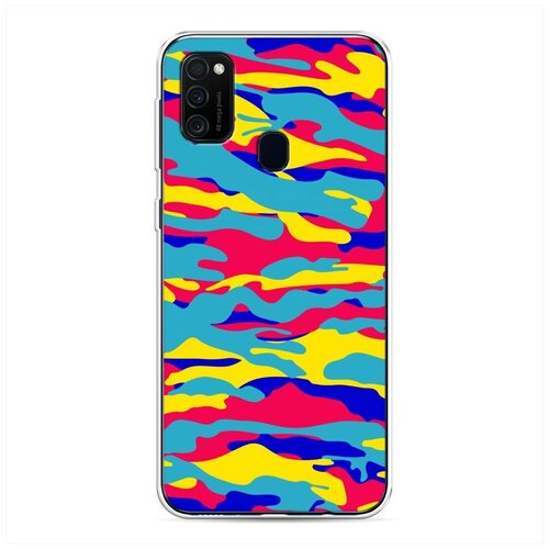 фото Силиконовый чехол "ярко-розовый камуфляж" на samsung galaxy m21 / самсунг галакси м21 case place