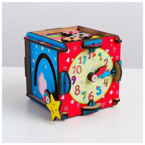 Развивающая игрушка для детей «Бизи-Куб», мини игрушка развивающая рыбалка котик 5 x 31 2 x 14 см