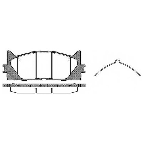 Колодки тормозные TOYOTA CAMRY/RAV 4 05- перед. REMSA 123300