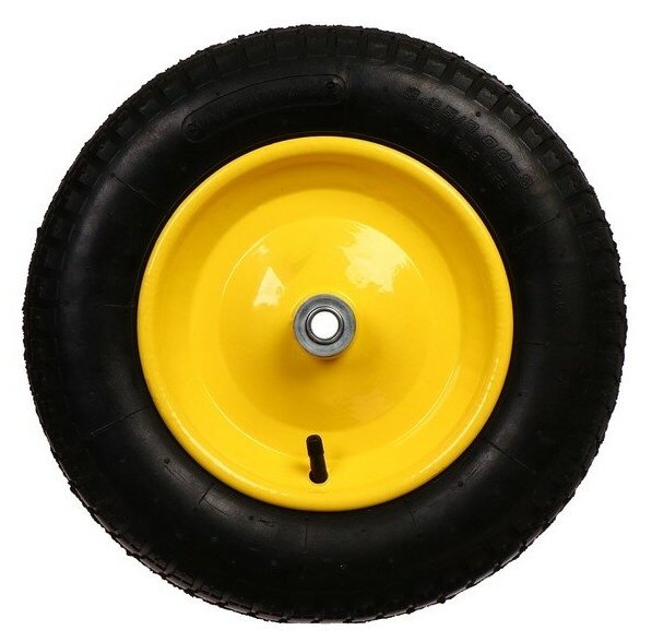 Колесо полиуретановое, d = 365 мм, ступица: диаметр 16 мм, длина 80 мм - фотография № 2