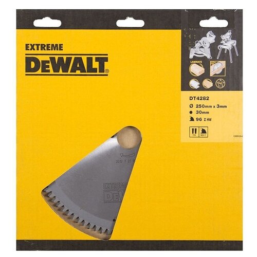 фото Диск пильный dewalt по дереву 250х30х96 dt4282