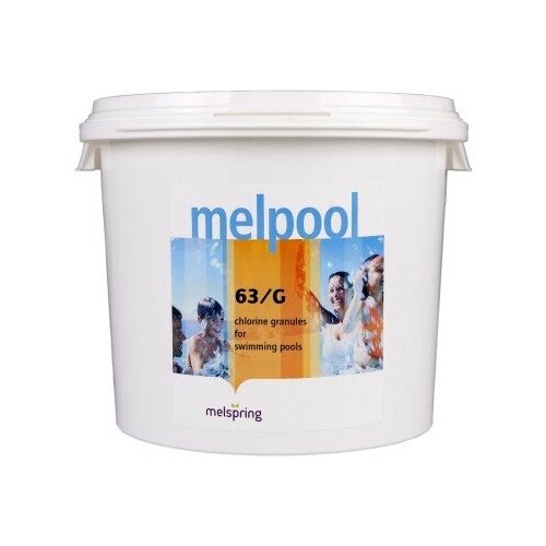 Дезинфицирующее средство для бассейна Melpool 63/G на основе стабилизированного хлора, 1 кг.