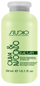 Фото Kapous бальзам увлажняющий Studio Professional Oliva & Avocado для сухих и поврежденных волос