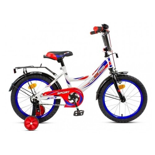 фото Велосипед 2-х колесный 16д. maxxpro "sport" (белый/синий) sport-16-3