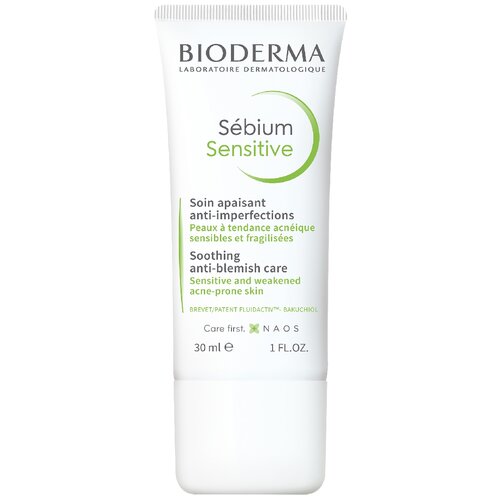 Купить Крем для проблемной кожи лица увлажняющий и успокаивающий Sensitive Sebium Bioderma/Биодерма 30мл, NAOS, Bioderma