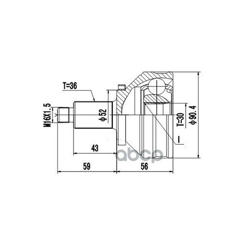 Комплект Шруса DYNAMATRIX-KOREA арт. DCV803024