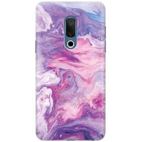 Ультратонкий силиконовый чехол-накладка для Meizu 15 с принтом Purple Marble ультратонкий силиконовый чехол накладка для nokia 9 с принтом purple marble