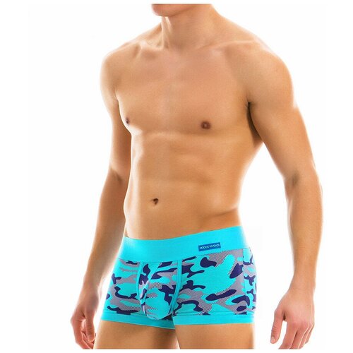 фото Трусы - боксеры "camo marine boxer - aqua" / modus vivendi / камуфляж / размер m