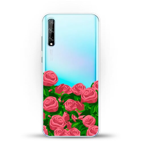 фото Силиконовый чехол розы на huawei y8p andy & paul
