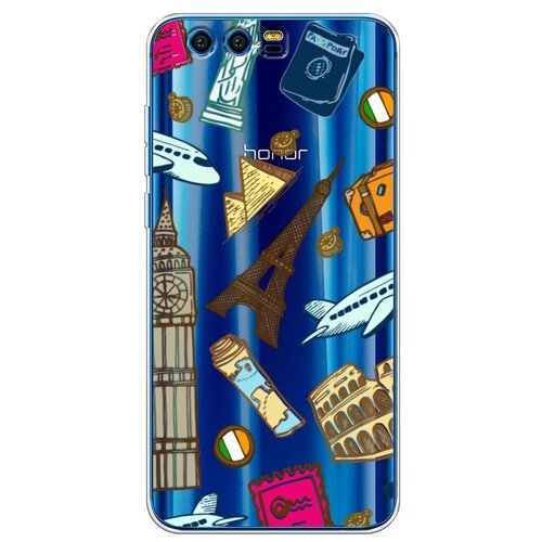 фото Силиконовый чехол "круговорот путешествий 1" на honor 9 / хонор 9 case place