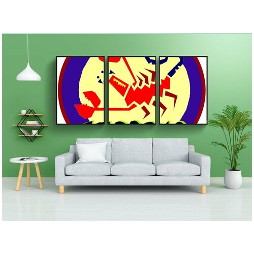 фото Набор модулных постеров для интерьера "скорпион, астрология, зодиак" 60x90 см. в тубусе, без рамки lotsprints