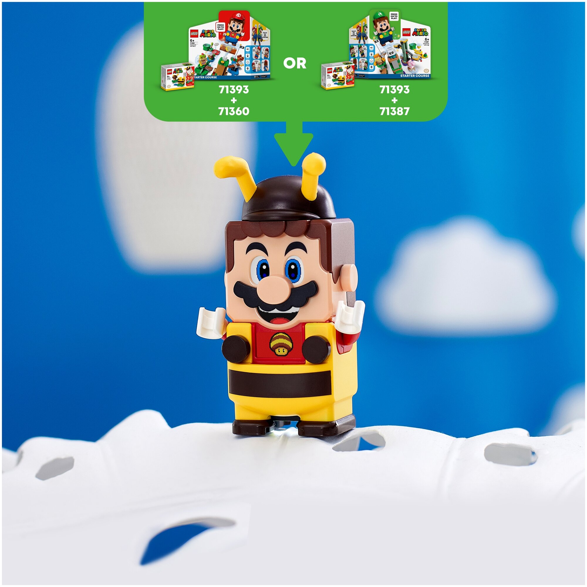 Конструктор Lego Super Mario Набор усилений Марио-пчела, - фото №14