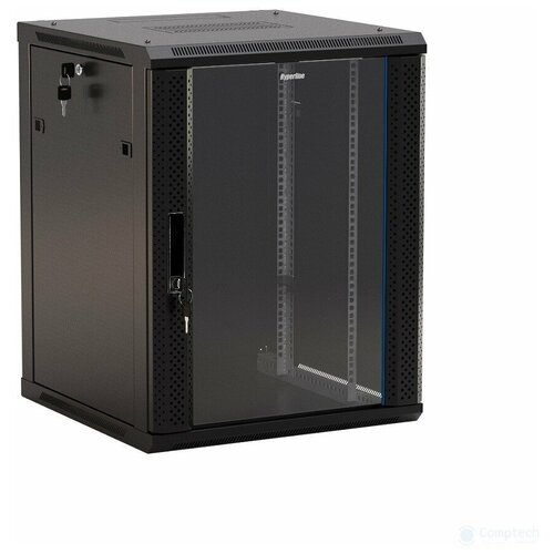 Hyperline TWB-0645-GP-RAL9004 Шкаф настенный 19-дюймовый (19