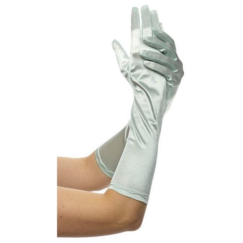 фото Перчатки атласные до локтя № 3 (цв: мятный ) артэ