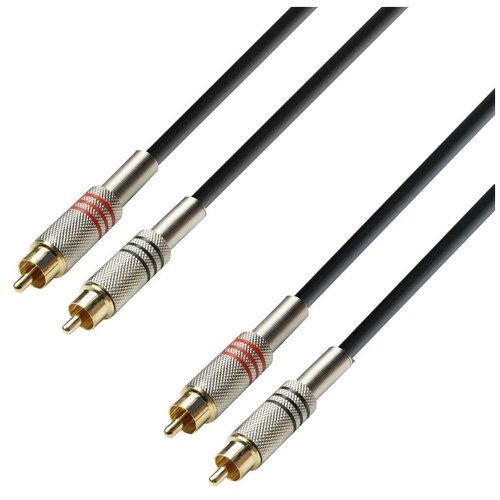 Аудиокабель 2 x RCA(M)-2 x RCA(M), 3м Adam Hall K3 TCC 0300