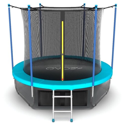 Каркасный батут EVO Jump Premium Inside 12FT с нижней сетью 366х366х230 см , wave батут evo jump 8ft internal blue с нижней сетью