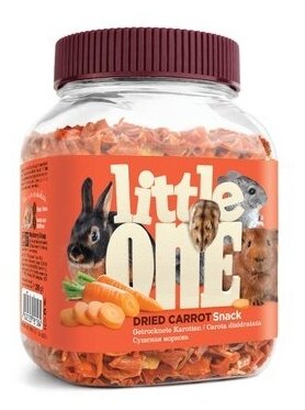 Little One Сушеная морковь - лакомство для всех видов грызунов, 0,2 кг, 40074