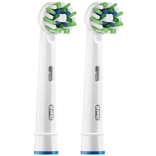 Набор насадок Oral-B Cross Action CleanMaximiser для электрической щетки, белый, 2 шт. насадки на зубную щетку oral b dent