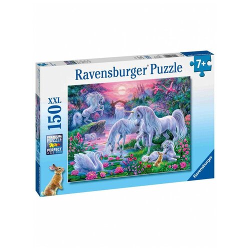 Puzzle Единороги в лучах заката (150 элементов), Ravensburger пазлы ravensburger пазл коралловый риф 150 элементов