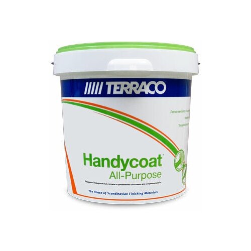 TERRACO HANDYCOAT ALL PURPOSE шпатлевка финишная легкого шлифования для внутренних работ (1,5кг) шпатлевка финишная terraco handycoat washable 5 кг