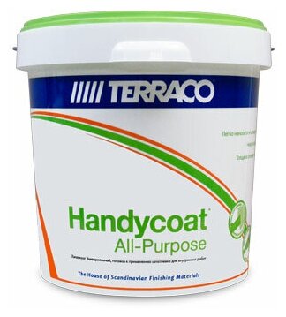 Шпатлёвка универсальная Terraco Handycoat All-Purpose 1.5 кг - фотография № 1