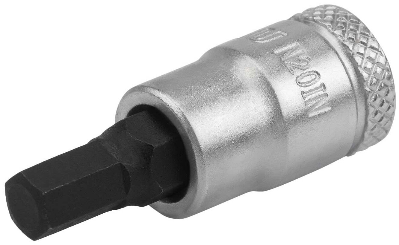 фото Головка торцевая 1/4" NORGAU Industrial 5 мм с шариковой фиксацией и шестигранной отверточной вставкой