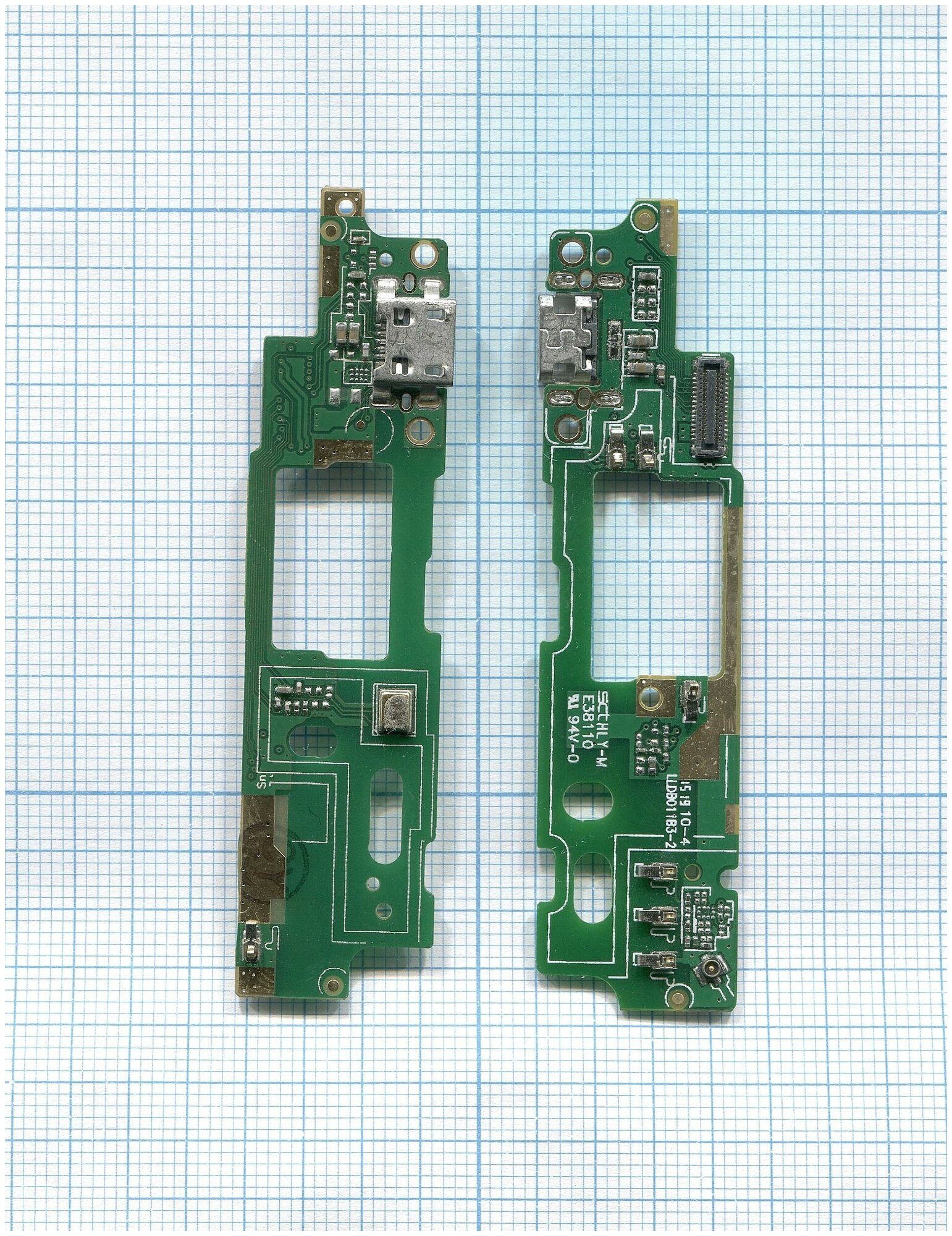 Разъем Micro USB для HTC One E9s (плата с системным разъемом и микрофоном)