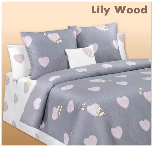 Постельное белье из сатина Cotton Dreams «Lily Wood (Milan Light твил-сатин) лилу вуд» (евростандарт 200 x 220)