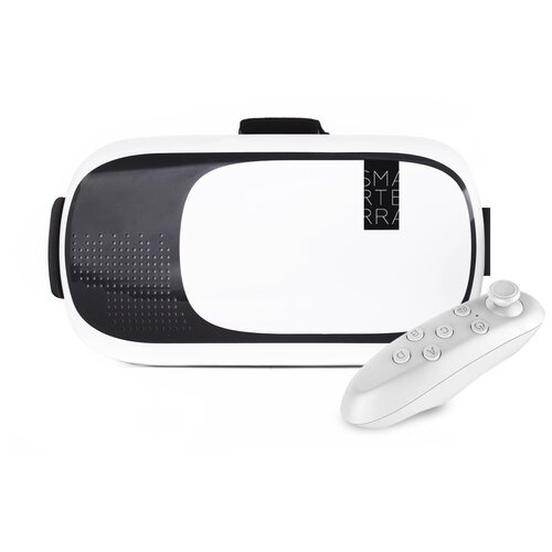 Очки для смартфона Smarterra VR, пульт управления, черно-белый