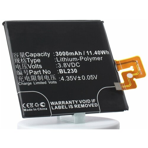 Аккумулятор iBatt iB-B1-M966 3000mAh для Lenovo BL230