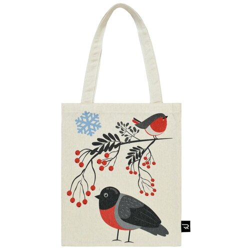 фото Повседневная сумка шоппер alena alenkina 34*38 "терпение и труд. кот" белый, серый