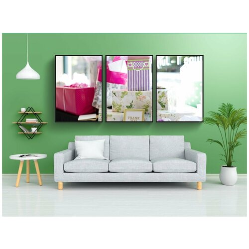 фото Набор модулных постеров для интерьера "подарки, свадебный душ, свадебные душ" 60x90 см. в тубусе, без рамки lotsprints