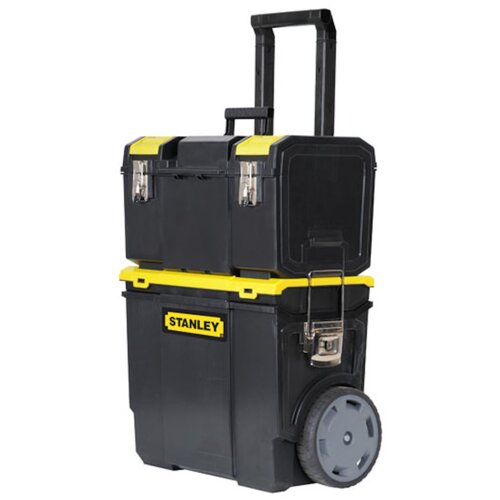 Ящик STANLEY 1-70-326 Mobile Work Center 3 в 1, 47.5x28.4x63 см, 19'' , черный/желтый