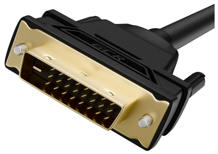 Greenconnect Кабель HDMI-DVI 0.3m черный, OD7.3mm, 28/28 AWG, позолоченные контакты, 19pin AM / 24+1M AM Dual Link, GCR-HD2DVI1-0.3m, тройной экран Greenconnect HDMI (m) - DVI-D (m) 0.5м (GCR-HD2DVI1- - фото №11