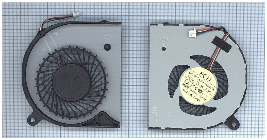 Вентилятор (кулер) для ноутбука Acer Aspire V Nitro VN7-591 (4-pin) левый