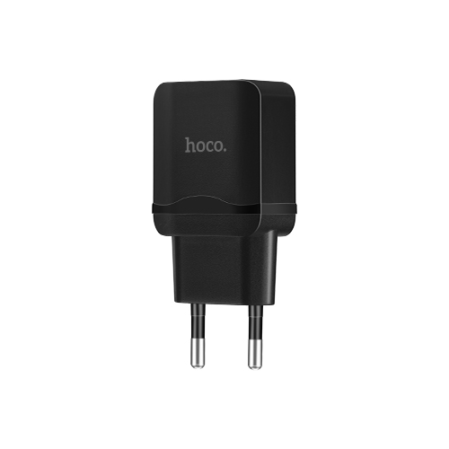 Сетевое зарядное устройство Hoco C22A Little Superior + кабель microUSB, черный 