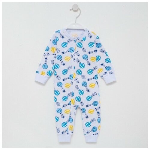 фото Комбинезон детский, цвет белый-дирижабль, рост 80 см без бренда
