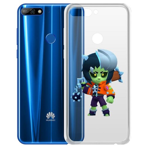 фото Чехол-накладка clear case brawl stars-зомбиби для huawei y7 (2018)/honor 7c pro krutoff group