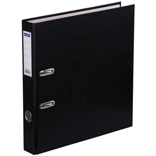 OfficeSpace Папка-регистратор с карманом на корешке A4, бумвинил, 50 мм, черный