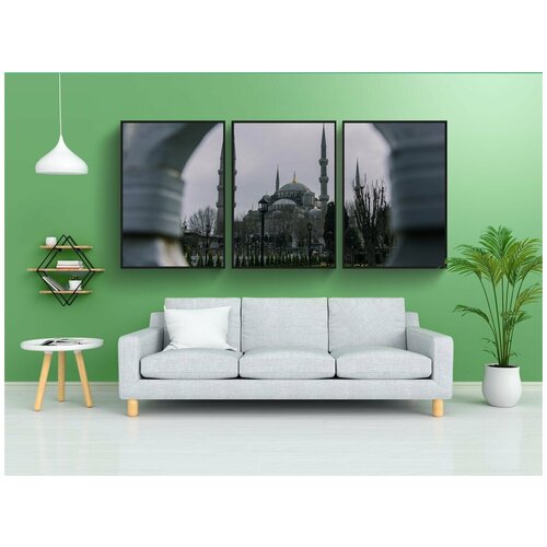 фото Набор модулных постеров для интерьера "мечеть, минареты, архитектуры" 60x90 см. в тубусе, без рамки lotsprints