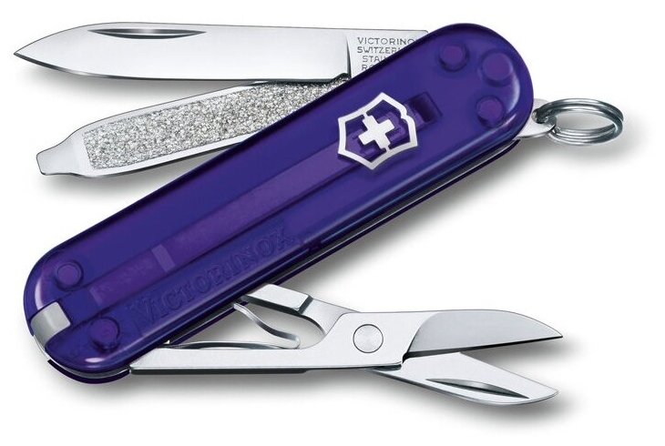 Нож перочинный Victorinox Classic Persian Indigo (0.6223.T29G) 58мм 7функц. карт.коробка