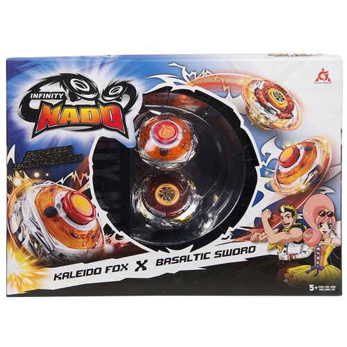 волчки infinity nado warriors and blast flame сплит 2шт Infinity nado Сплит Fox&Sword, 2 дет.