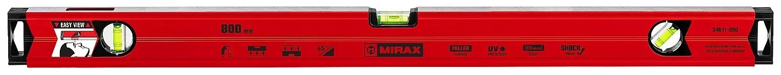 Уровень брусковый 3 глаз. Mirax 34611-080