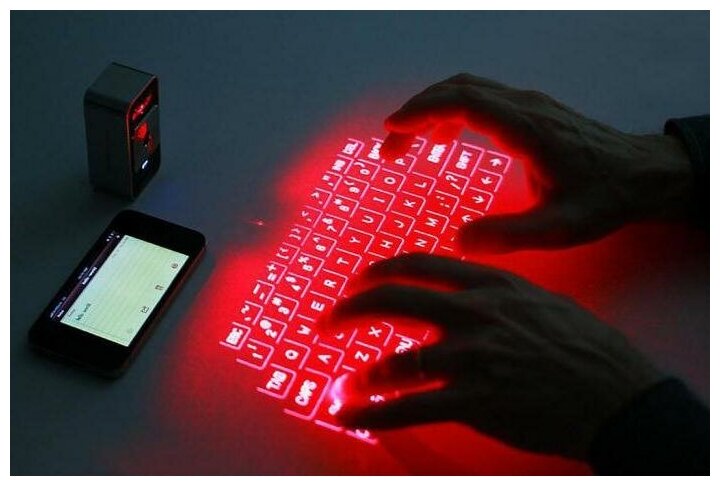 Лазерная проекционная Bluetooth клавиатура / мышь для телефона Laser Projection Keyboard