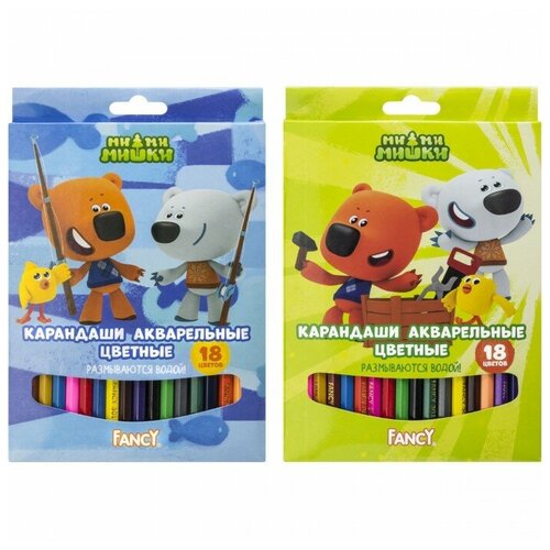 Action Набор карандашей акварельных Fancy 18 цветов 362₽