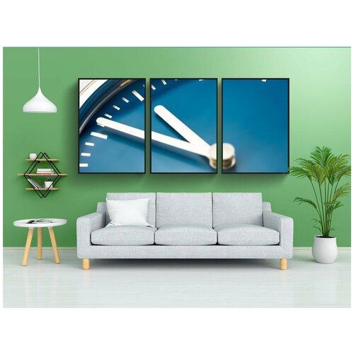 фото Набор модулных постеров для интерьера "часы, аналоговые часы, одиннадцатый час" 60x90 см. в тубусе, без рамки lotsprints