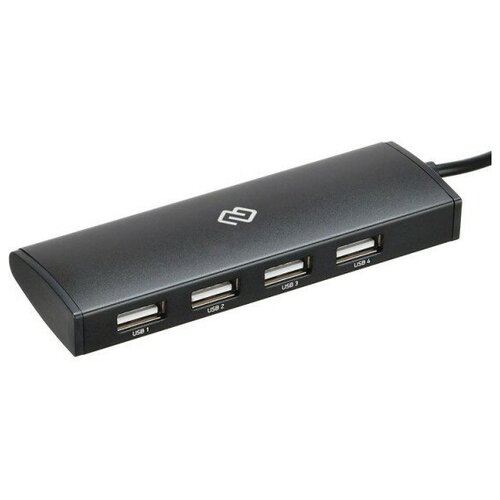 Разветвитель USB-C Digma HUB-4U2.0-UC-B 4порт. черный разветвитель usb 2 0 hama h 200118 4порт черный 00200118