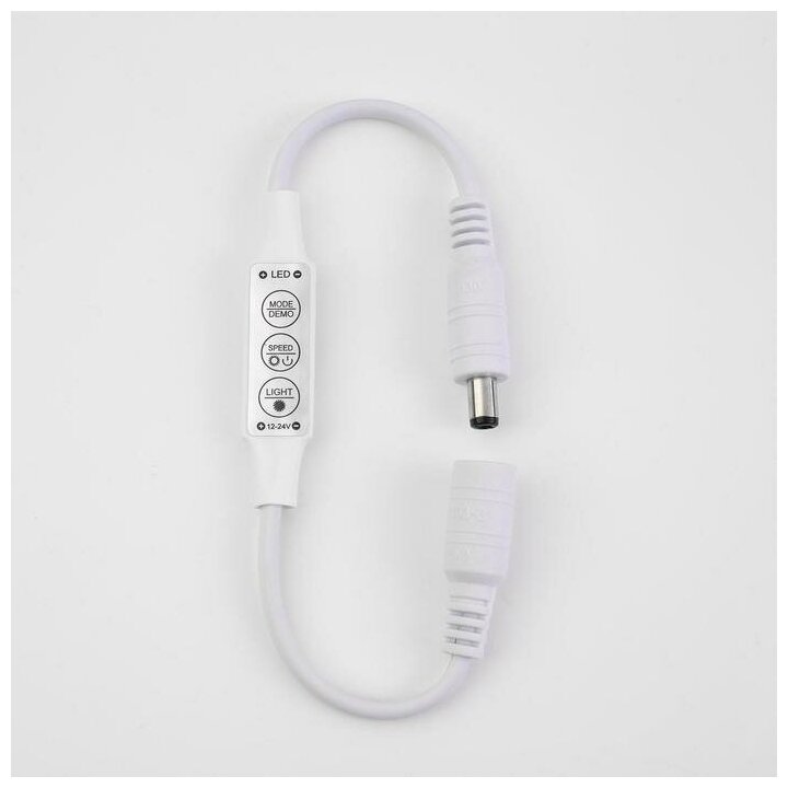 фото Контроллер Ecola для гирлянд роса, 12 В, диммер на проводе с кноп. управл., 72 Вт, 6 А, IP20 7436029