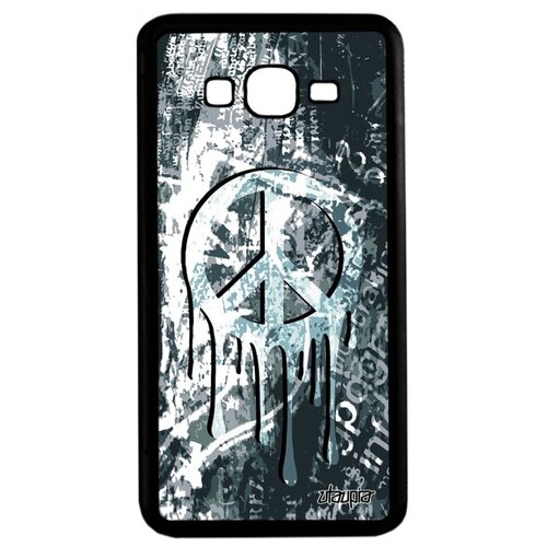 фото Дизайнерский чехол на телефон // galaxy grand prime // "peace and love" стиль стрит-арт, utaupia, серый